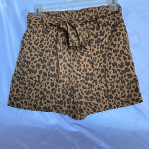 A New Day animal print dressy shorts. Size XS.